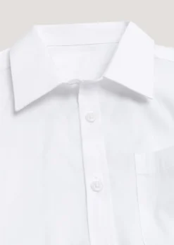 Girls 2 Pack White Short Sleeve School Blouses (8-16yrs)