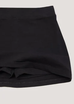 Girls Black Jersey School Sports Skort (3-13yrs)
