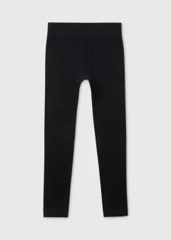 Girls Black Seamless Leggings (7-15yrs)