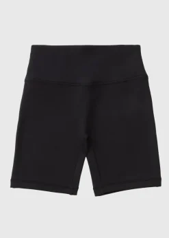 Girls Black Soft Touch Cycling Shorts (7-15yrs)