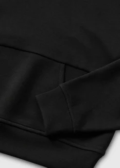 Girls Black Soft Touch Hoodie (7-15yrs)