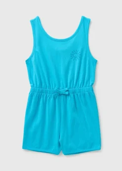 Girls Blue Playsuit (7-15yrs)