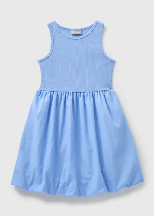Girls Blue Puffball Dress (7-15yrs)