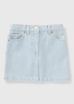 Girls Blue Stripe Skirt (7-15yrs)