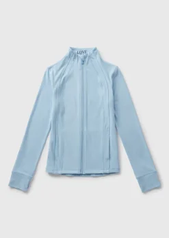 Girls Blue Zip Sports Jacket (7-15yrs)