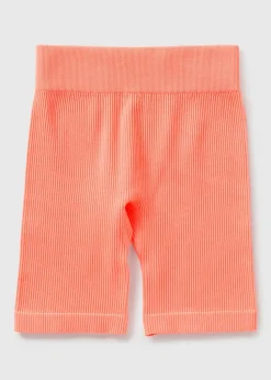 Girls Coral Seamless Cycle Shorts (7-15yrs)