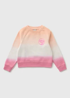 Girls Coral Tropical Tie Dye Sweatshirt (7-15yrs)