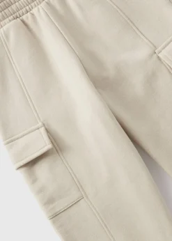 Girls Cream Cargo Jogging Bottoms (7-15yrs)