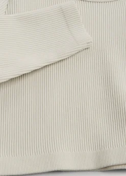 Girls Cream Seamless Long Sleeve Top (7-15yrs)