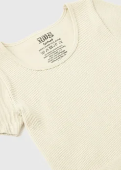 Girls Cream Seamless Top (7-15yrs)