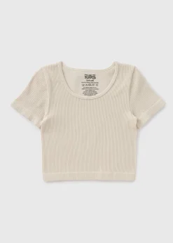 Girls Cream Seamless T-Shirt (7-15yrs)