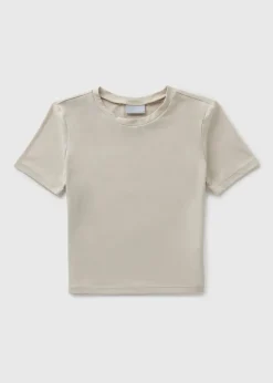 Girls Cream Soft Touch T-Shirt (7-15yrs)