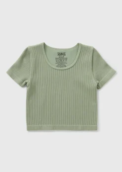 Girls Green Seamless Top (7-15yrs)