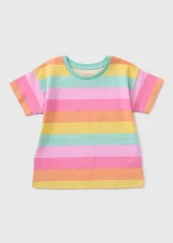 Girls Multicolour Stripe T-Shirt (1-7yrs)