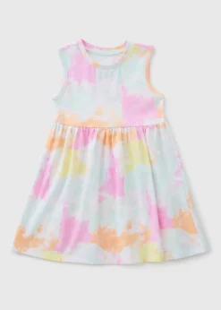 Girls Multicolour Tie Dye Dress (1-7yrs)