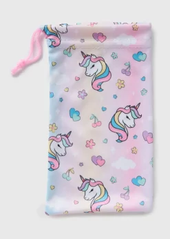 Girls Multicolour Unicorn Sunglasses Pouch