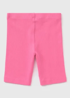 Girls Pink Cycle Shorts (1-7yrs)
