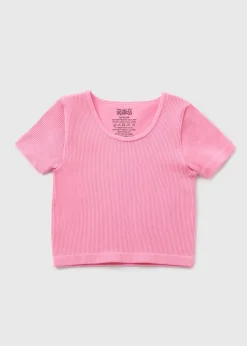 Girls Pink Seamless Top (XS-XL)