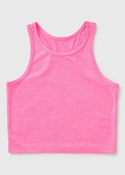 Girls Pink Sports Vest (7-15yrs)