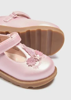 Girls Pink Unicorn T-Bar Shoes (Younger 4-12)