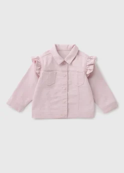 Girls Pink Wash Denim Jacket (1-7yrs)