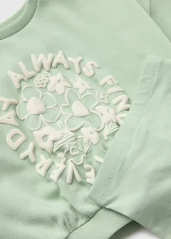 Girls Sage Sweatshirt & Cycling Shorts Set (1-7yrs)