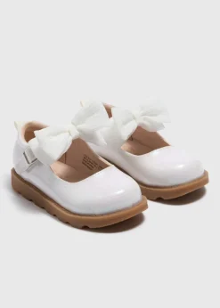 Girls White Bow Mary Jane Shoes (Younger 4-12)