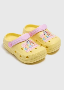 Girls Yellow Bluey Clogs (Younger 4/5- 8/9)