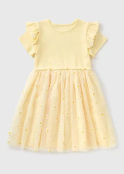 Girls Yellow Daisy Tutu Dress (1-7yrs)