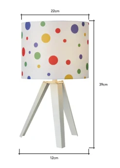 Glow Coloured Dots Integrated LED Table Lamp (39cm x 22cm)