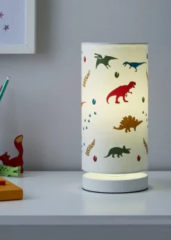 Glow Dinosaur Glow In The Dark Table Lamp (26cm x 12cm)