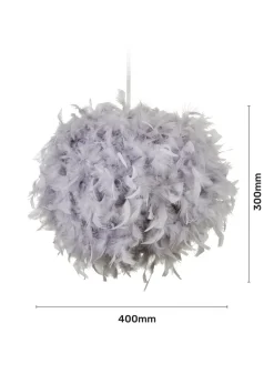 Glow Feather Shade Grey (30cm x 40cm)