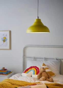 Glow Metal Dome Easyfit Shade Yellow (17cm x 30cm)