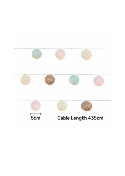 Glow Pom Pom LED String Lights (5cm x 435cm)
