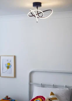 Glow Whirly Integrated LED Ceiling Light Blue (19cm x 38cm)