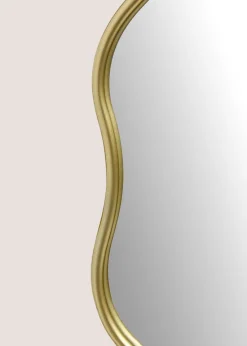 Gold Wavy Mirror