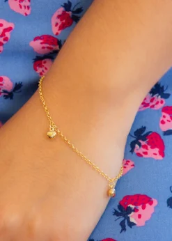 Golden Moments 9ct Yellow Gold 3Heart Belcher Bracelet