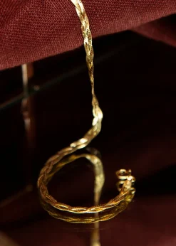 Golden Moments 9ct Yellow Gold 3Plait Fine Herringbone Bracelet