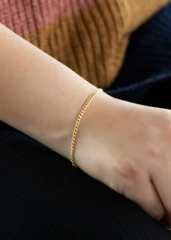 Golden Moments 9ct Yellow Gold 2mm Curb Chain Bracelet