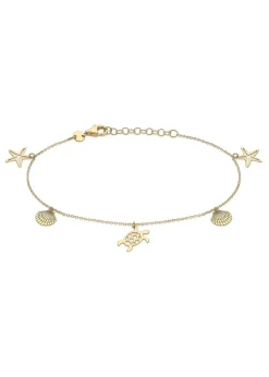 Golden Moments 9ct Yellow Gold 'Sea & Sand' Adjustable Bracelet