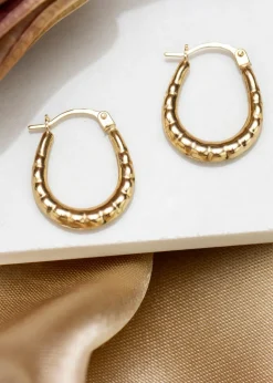Golden Moments 9ct Yellow Gold Mini Heart Hoops