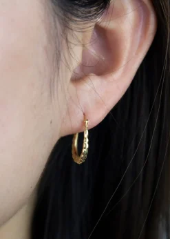 Golden Moments 9ct Yellow Gold Mini Heart Hoops