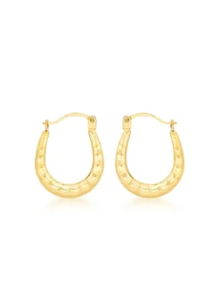 Golden Moments 9ct Yellow Gold Mini Heart Hoops