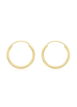 Golden Moments 9ct Yellow Gold Heart Stud Earrings
