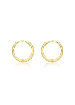 Golden Moments 9ct Yellow Gold Huggy Hoop Creole Earrings