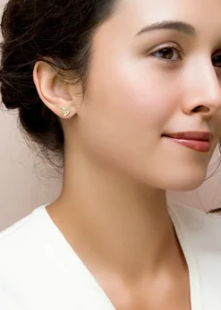 Golden Moments 9ct Yellow Gold Square Tube Oval Creole Earrings