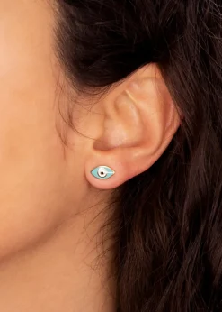 Golden Moments 9ct Yellow Gold CZ Heart Stud Earrings