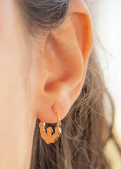 Golden Moments 9ct Yellow Gold Claddagh Hoops