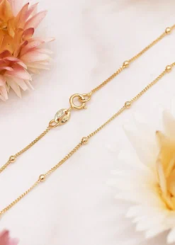 Golden Moments 9ct Yellow Gold Curb and Ball Chain