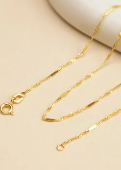 Golden Moments 9ct Yellow Gold 20 Twist Bar Curb Chain